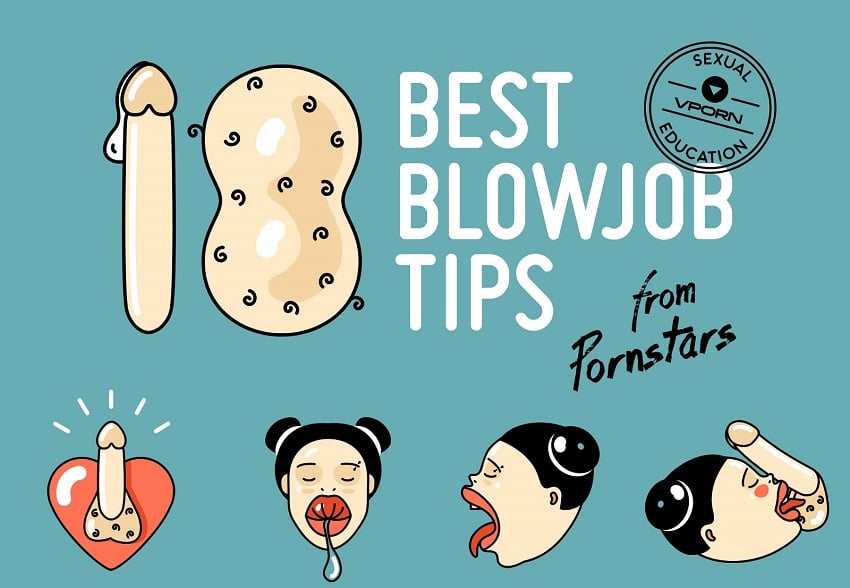 Girl Giving Perfect Blowjob - 18 Best Blowjob Tips From Pornstars [Infographic] - vPorn blog