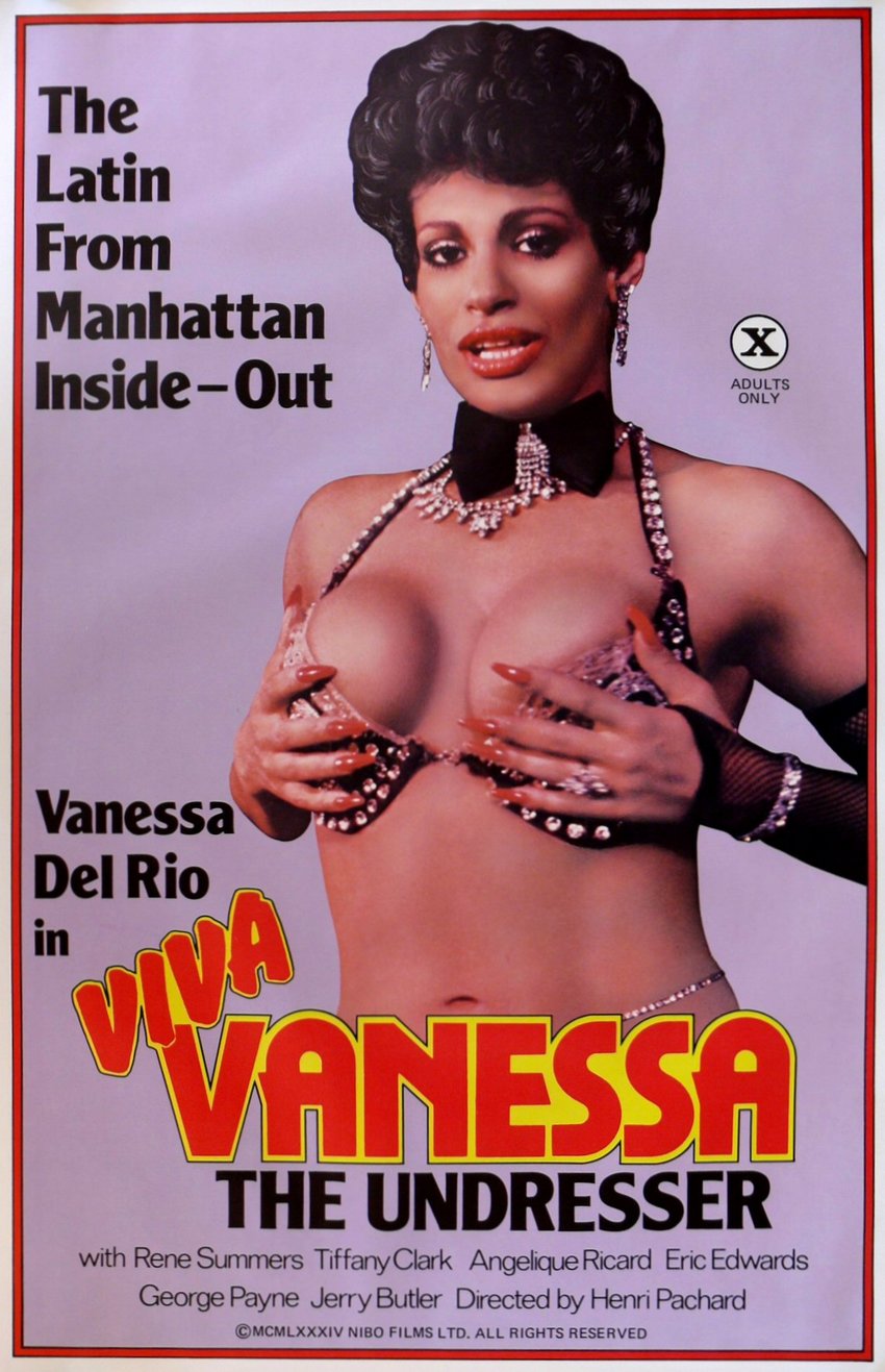 plakat filmowy do Viva Vanessa The Undresser z 1984 roku