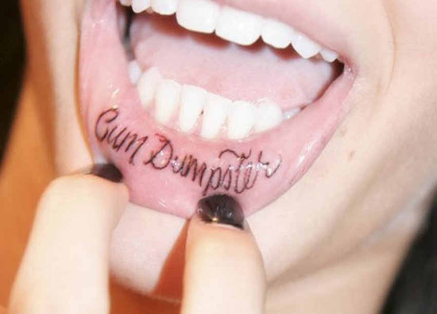 cum-dumpster-lip-tattoo - vPorn blog.