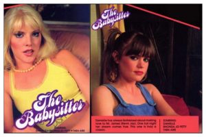 Box Cover Art für VHS Video von 1983 Der Babysitter bereinigte Version