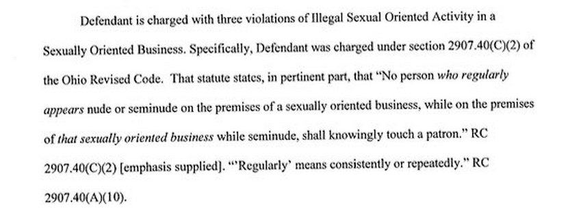 stormy daniels motion to dismiss touching a patron charges