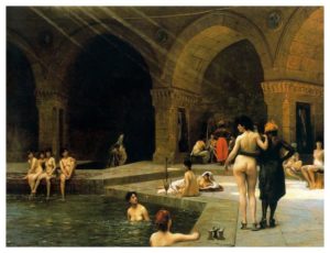 the grand bath of Bursa by Gerome