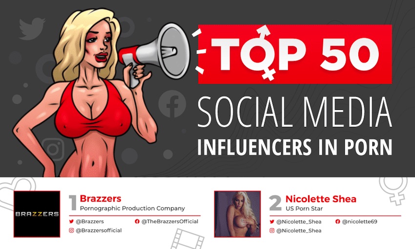 850px x 510px - 50 Top Social Influencers in Porn Today - vPorn Blog