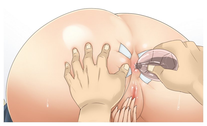 fleet enema bulb insertion closeup